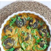 Baghare baingan (baby eggplants curry in a shallow, round dish)