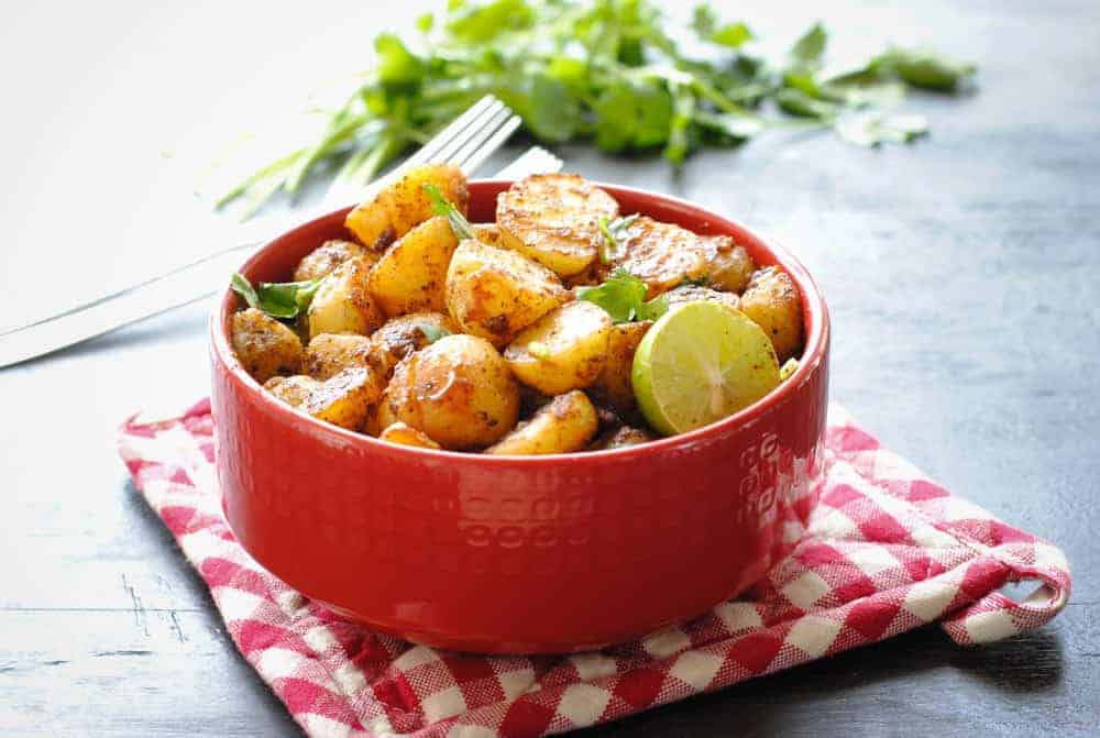Aloo Chaat (Piquant Potatoes)