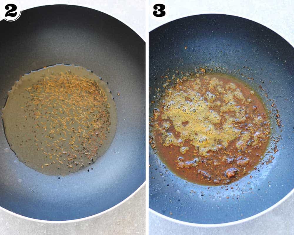 aloo curry steps 2,3