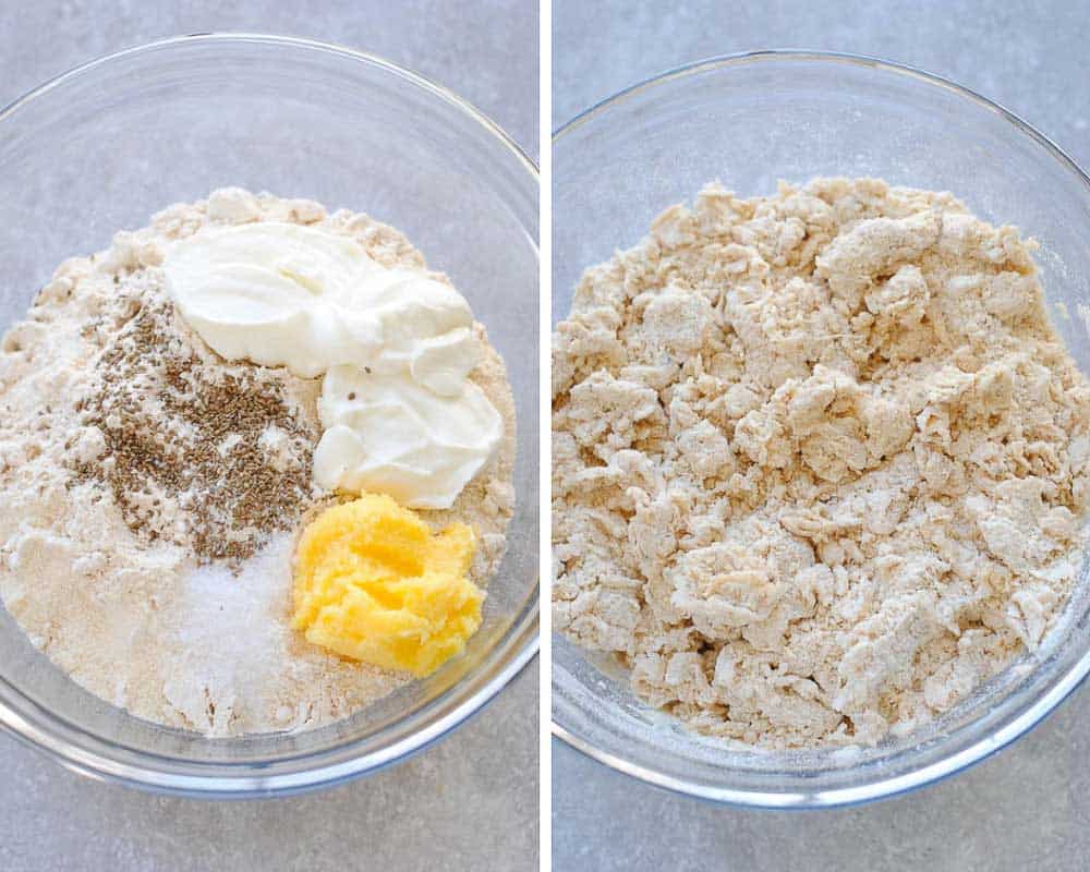 poori dough ingredients, kneading the dough