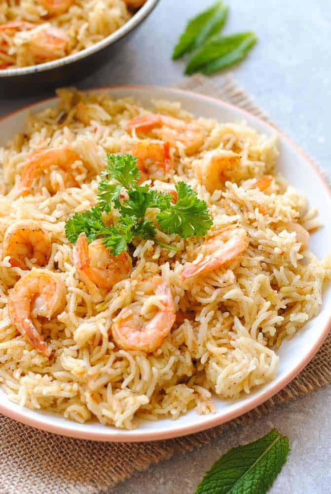 Prawns Pulao: Easy, Tasty and Bursting with Flavor | Indian Ambrosia