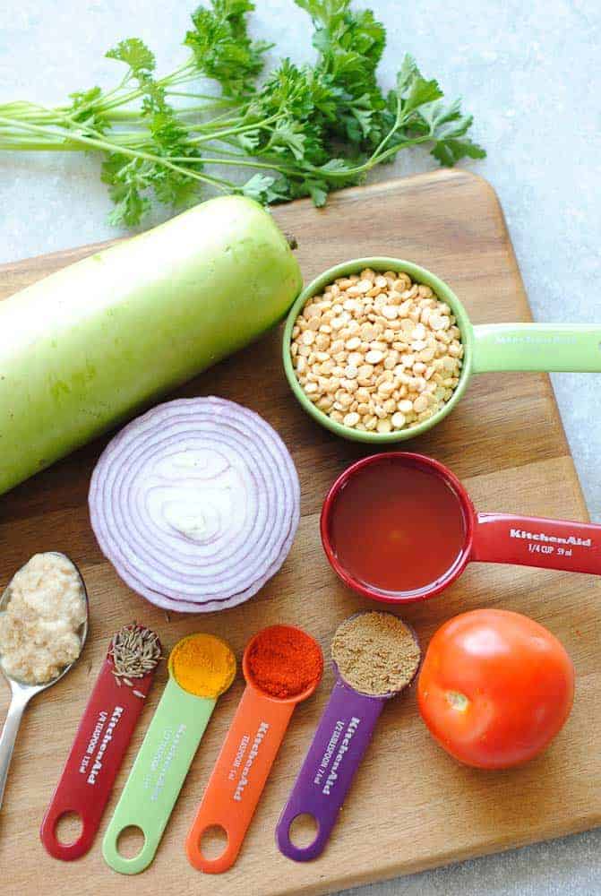 lauki chana dal ingredients 