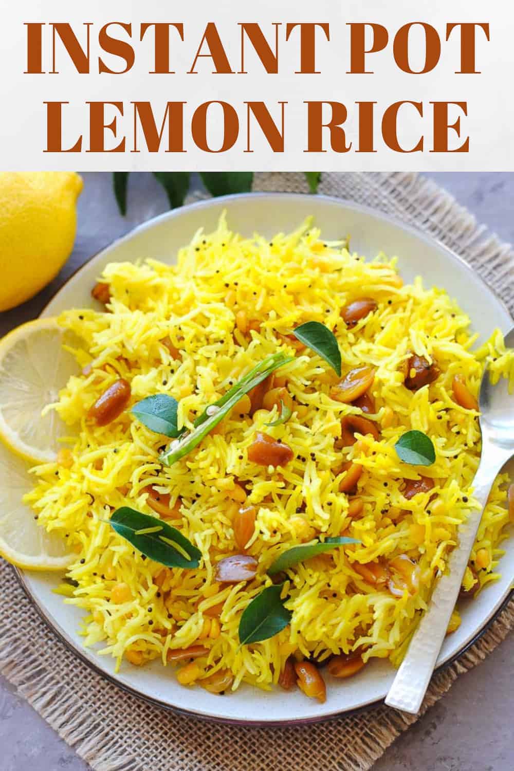 South Indian Lemon Rice Recipe (Instant Pot) | Indian Ambrosia