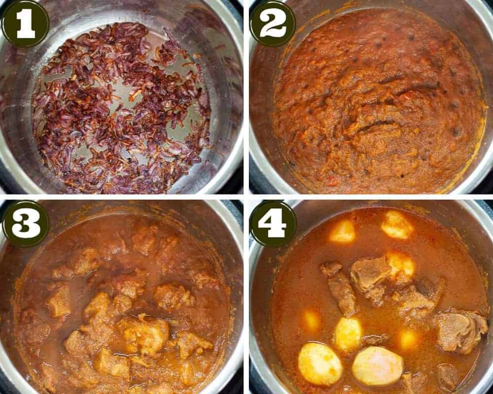 lamb curry with potatoes in instant pot steps