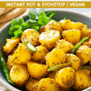 Bombay potatoes in a bowl.