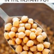 chickpeas in the instant pot