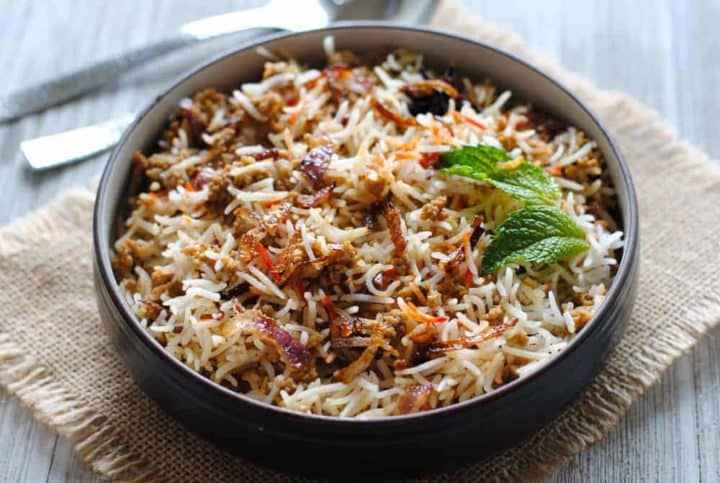 Keema Biryani: Minced Meat Layered with Spiced Rice | Indian Ambrosia