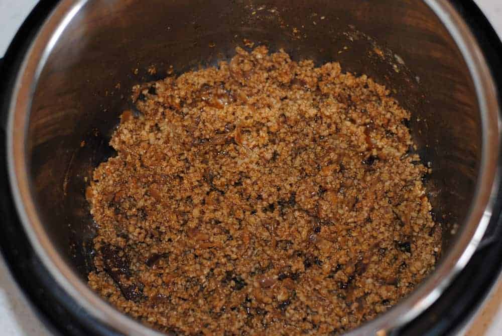 cooked keema in instant pot