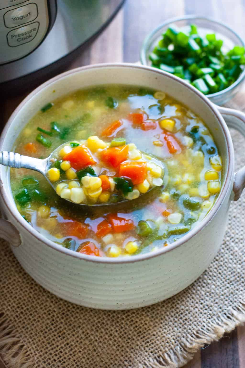 Sweet Corn Soup: Quick and Easy! | Indian Ambrosia