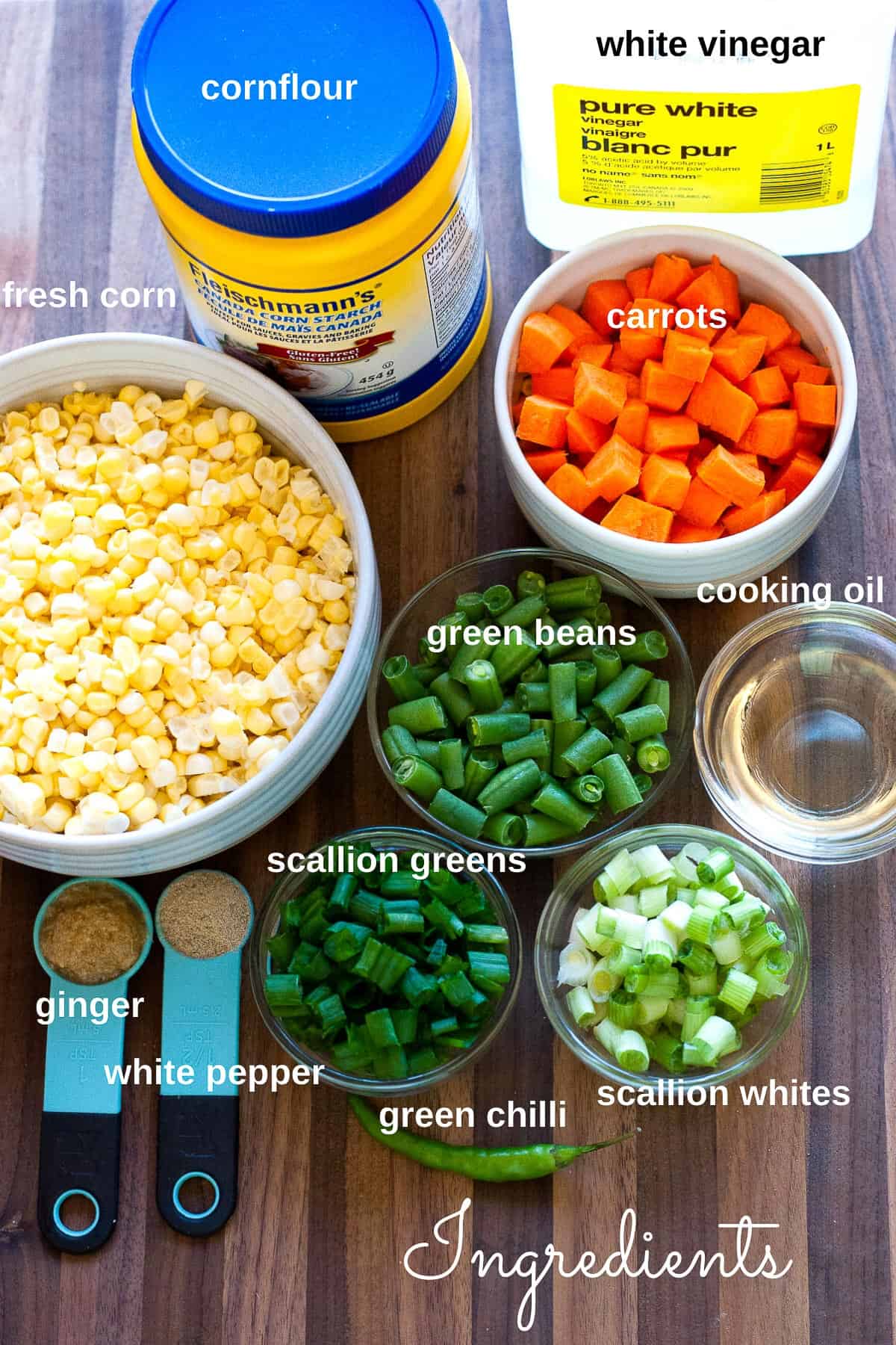 sweet corn soup ingredients