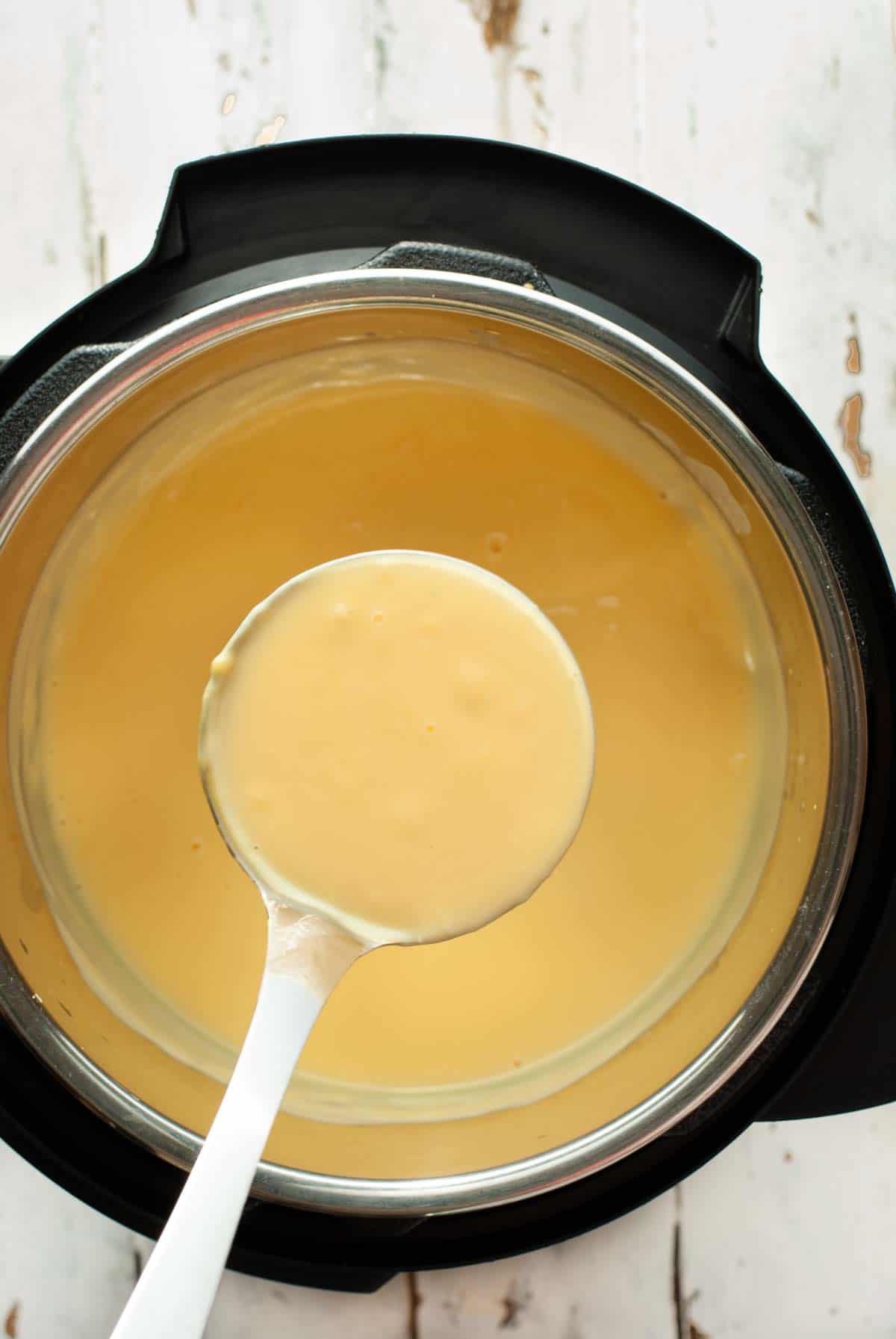 vanilla custard sauce in instant pot