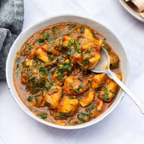 Palak Chicken (Spinach Chicken Curry) | Indian Ambrosia